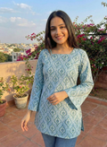 Bell Sleeves Pure Cotton Kurti - BSK1